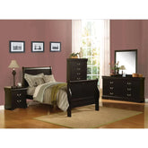 Louis Philippe III Black Twin Bed Model 19510T By ACME Furniture
